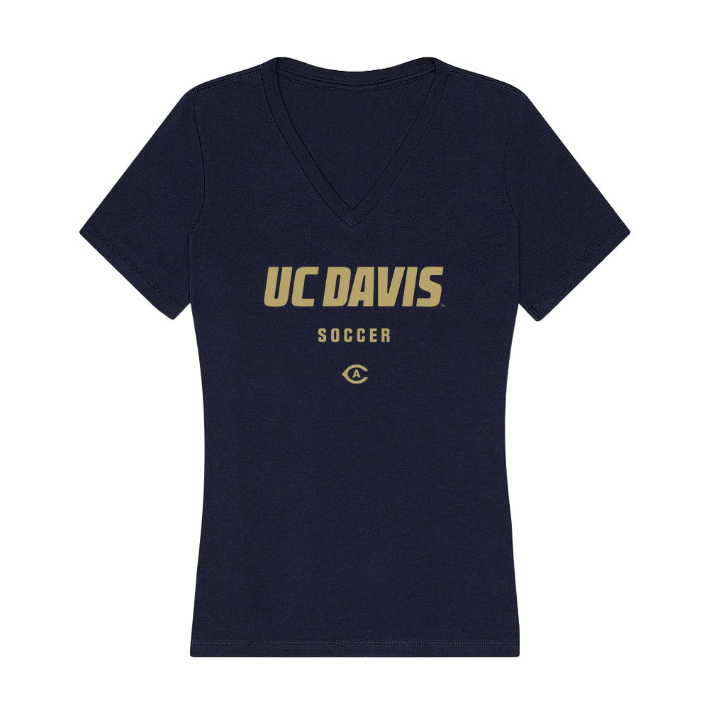 UC Davis - NCAA Women's Soccer : Payton Henry - Women's V-Neck T-Shirt-0
