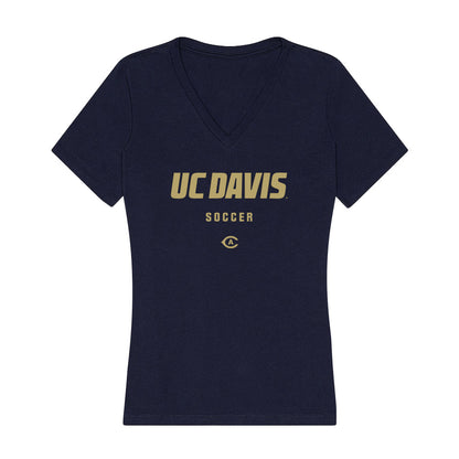 UC Davis - NCAA Women's Soccer : Payton Henry - Women's V-Neck T-Shirt-0