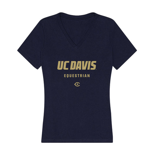 UC Davis - NCAA Equestrian : Nicole Shroyer - Women's V-Neck T-Shirt-0