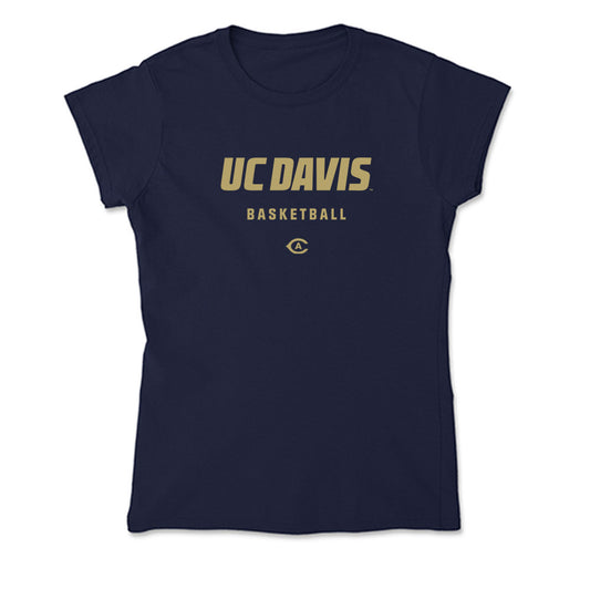 UC Davis - NCAA Men's Basketball : Ylan Esso Essis - Soft Style Women’s T-Shirt-0