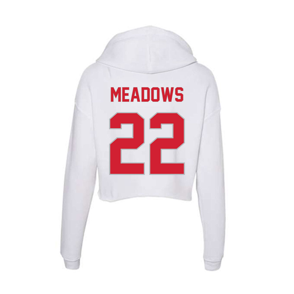 Western Kentucky - NCAA Football : Lekamren Meadows - Women's Crop Fleece Hooded Sweatshirt-1