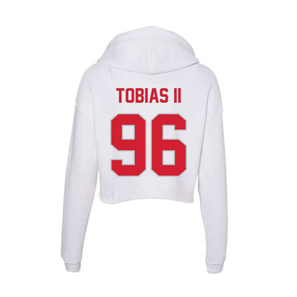Western Kentucky - NCAA Football : Brandon Tobias II - Women's Crop Fleece Hoodie-1