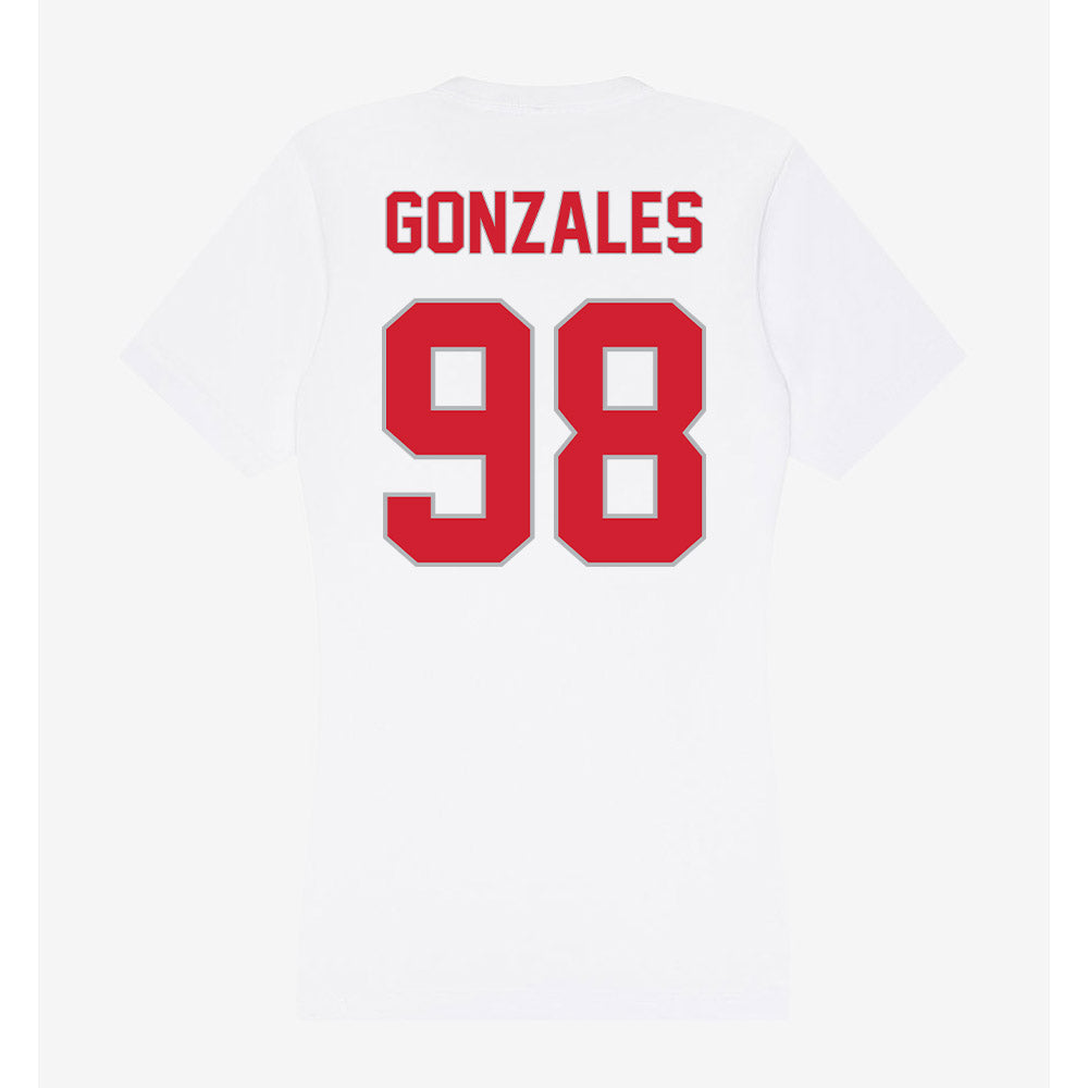 Western Kentucky - NCAA Football : Nathan Gonzales - Women's V-Neck T-Shirt-1