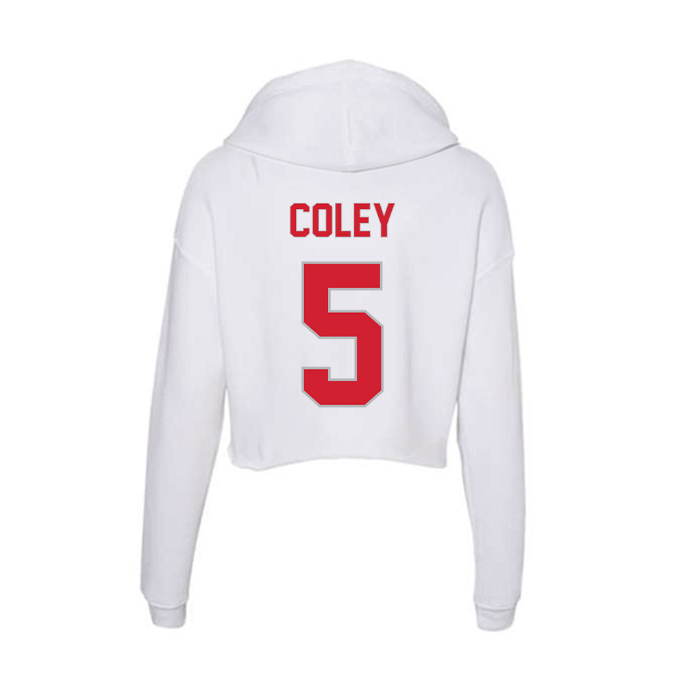 Western Kentucky - NCAA Baseball : Parker Coley - Women's Crop Fleece Hoodie-1