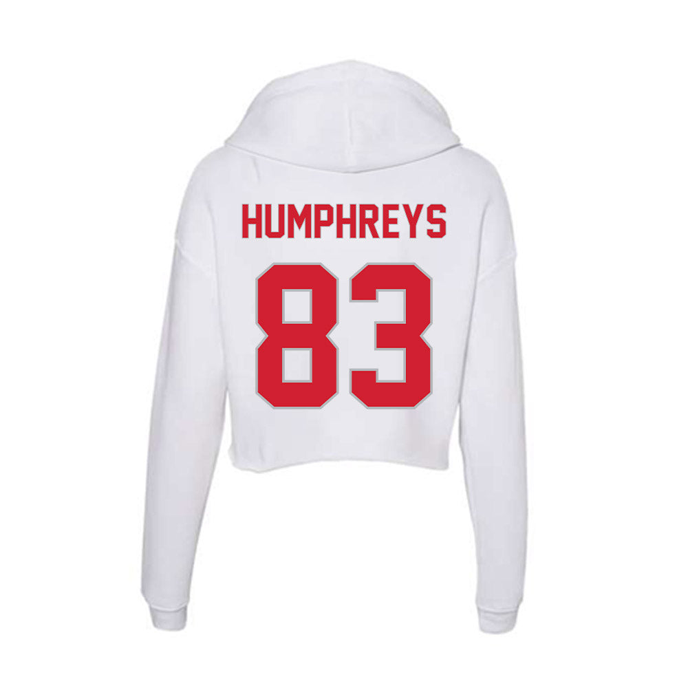 Western Kentucky - NCAA Football : Qua'Vez Humphreys - Women's Crop Fleece Hoodie-1