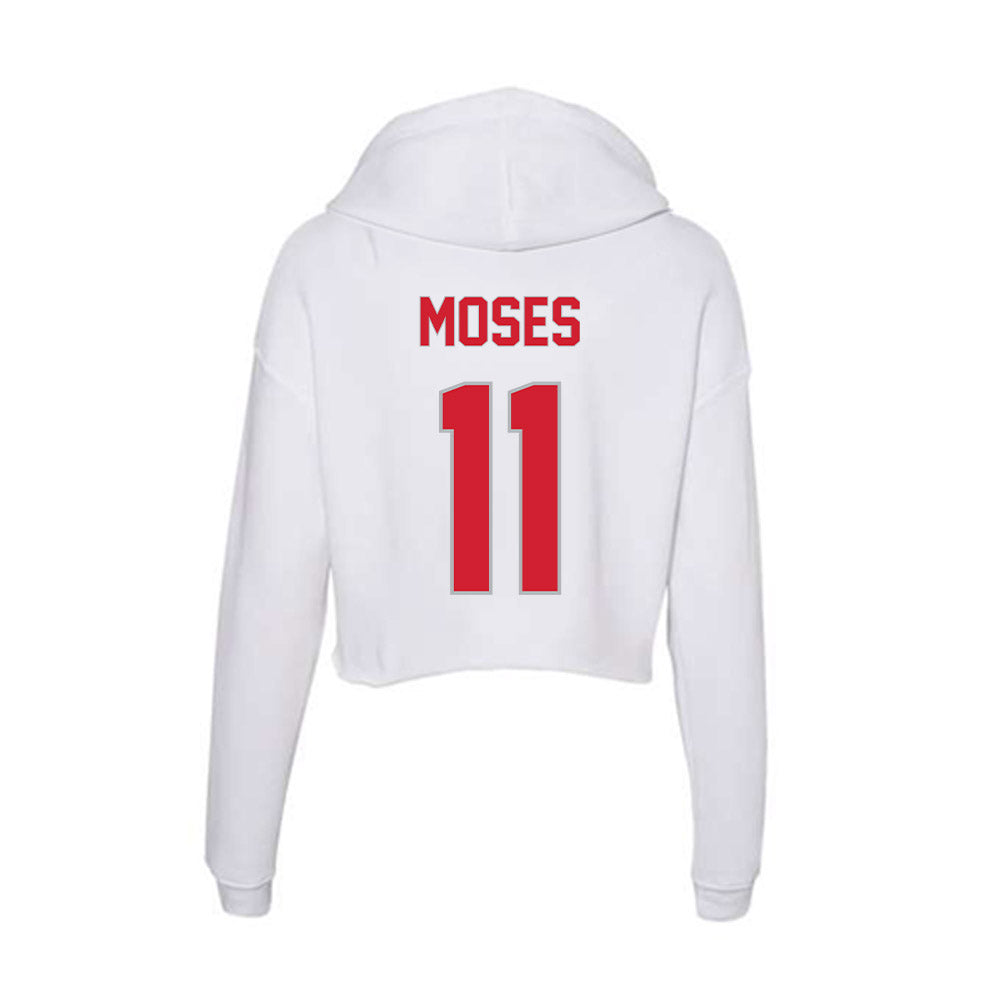 Western Kentucky - NCAA Football : Canyon Moses - Women's Crop Fleece Hoodie-1