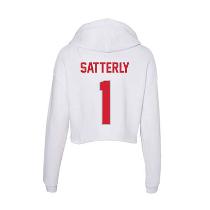 Western Kentucky - NCAA Softball : Lauren Satterly - Women's Crop Fleece Hoodie-1