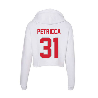 Western Kentucky - NCAA Baseball : Roman Petricca - Women's Crop Fleece Hoodie-1
