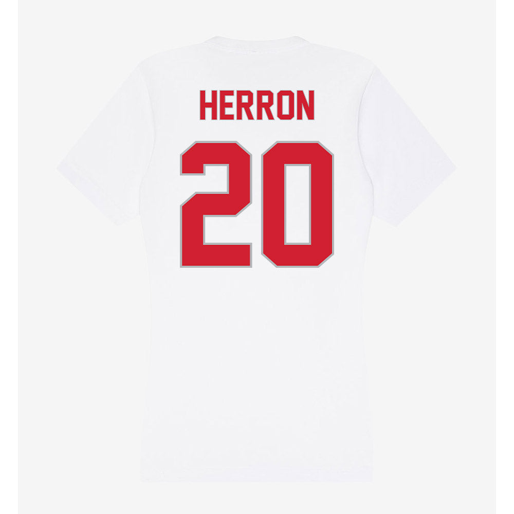 Western Kentucky - NCAA Softball : Charlotte Herron - Women's V-Neck T-Shirt-1