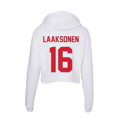 Western Kentucky - NCAA Women's Volleyball : Sonja Laaksonen - Women's Crop Fleece Hooded Sweatshirt-1