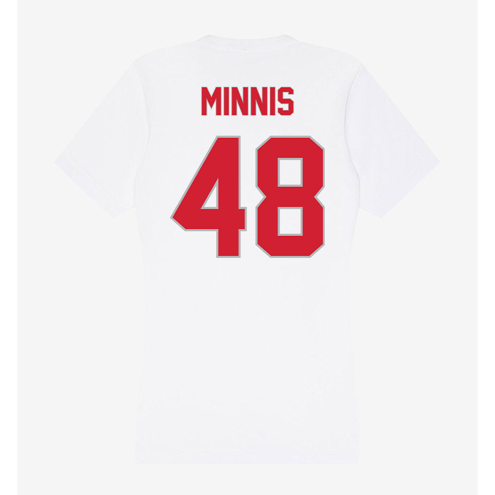 Western Kentucky - NCAA Football : Zsacari Minnis - Women's V-Neck T-Shirt-1
