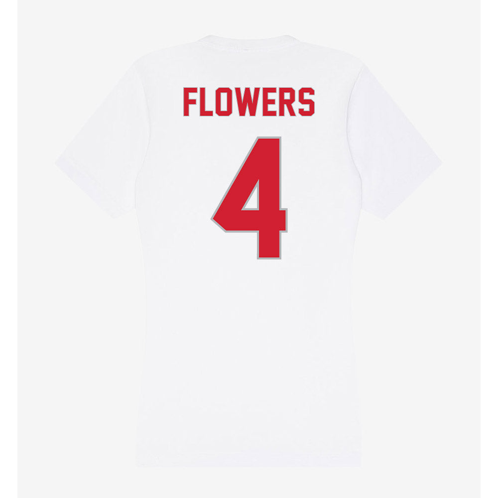 Western Kentucky - NCAA Football : Cameron Flowers - Women's V-Neck T-Shirt-1