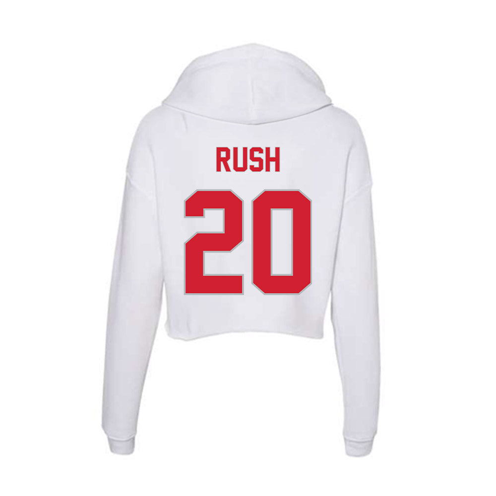 Western Kentucky - NCAA Women's Volleyball : Kate Rush - Women's Crop Fleece Hoodie-1