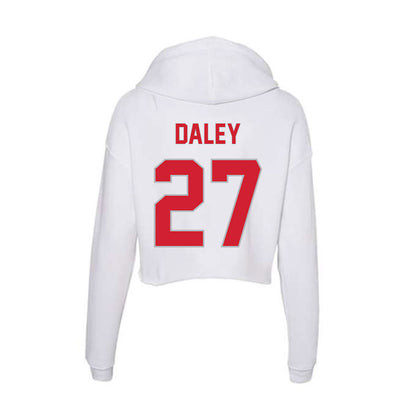 Western Kentucky - NCAA Women's Soccer : Kaitlyn Daley - Women's Crop Fleece Hooded Sweatshirt-1