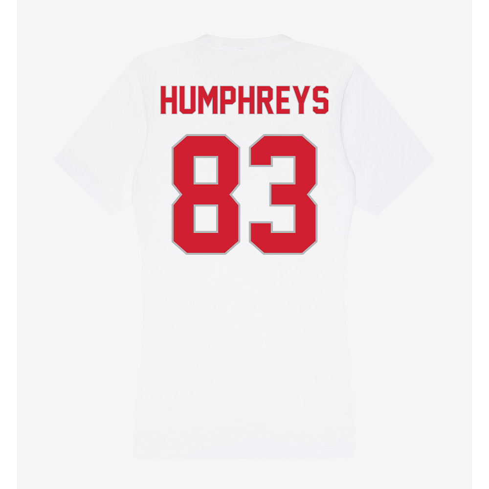 Western Kentucky - NCAA Football : Qua'Vez Humphreys - Women's V-Neck T-Shirt-1