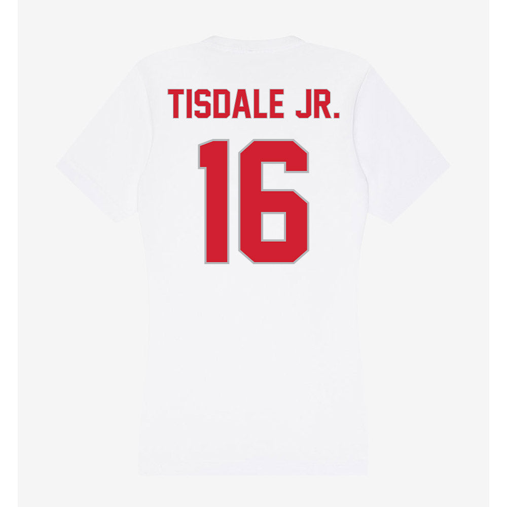 Western Kentucky - NCAA Football : Rodney Tisdale Jr. - Women's V-Neck T-Shirt-1