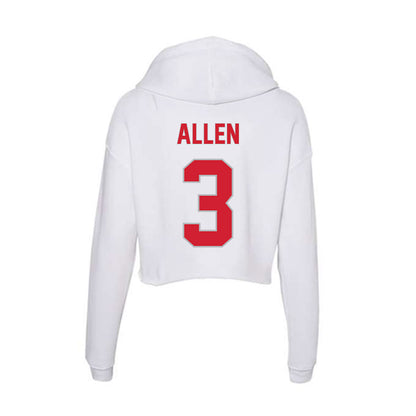 Western Kentucky - NCAA Football : Anthony Allen - Women's Crop Fleece Hoodie-1
