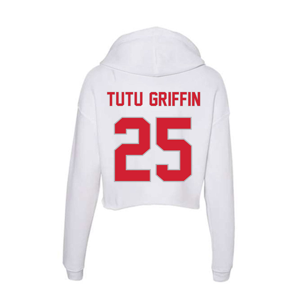 Western Kentucky - NCAA Football : Xavion "Tutu" Griffin - Women's Crop Fleece Hoodie-1