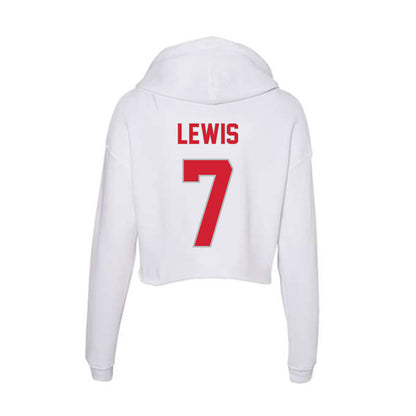 Western Kentucky - NCAA Football : Jaylen Lewis - Women's Crop Fleece Hoodie-1