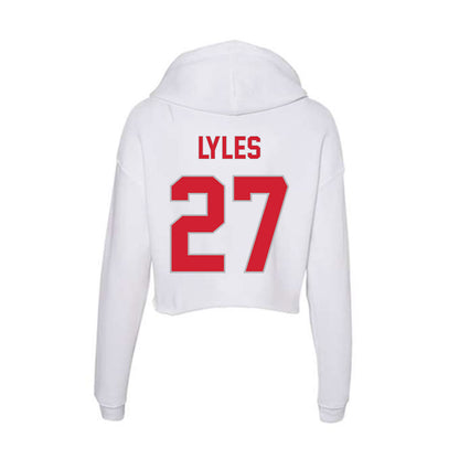 Western Kentucky - NCAA Baseball : Zach Lyles - Women's Crop Fleece Hoodie-1