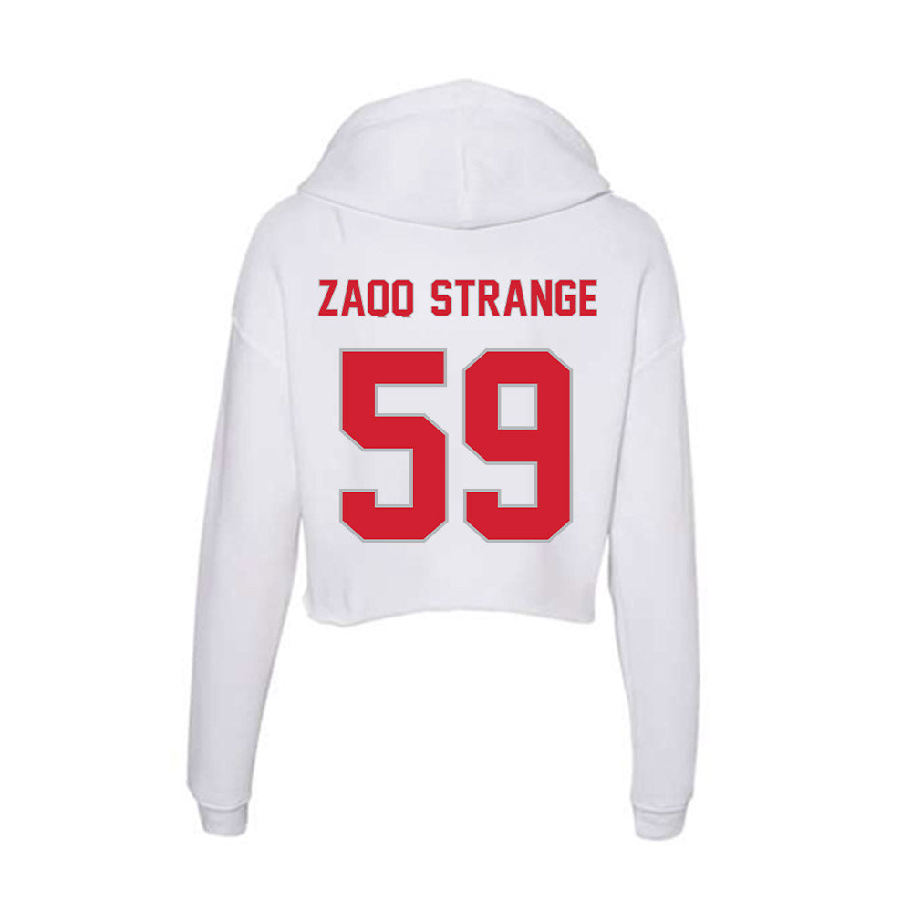 Western Kentucky - NCAA Football : Sharlandiin "Zaqq" Strange - Women's Crop Fleece Hoodie-1