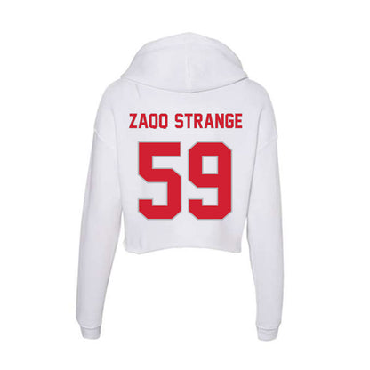 Western Kentucky - NCAA Football : Sharlandiin "Zaqq" Strange - Women's Crop Fleece Hoodie-1