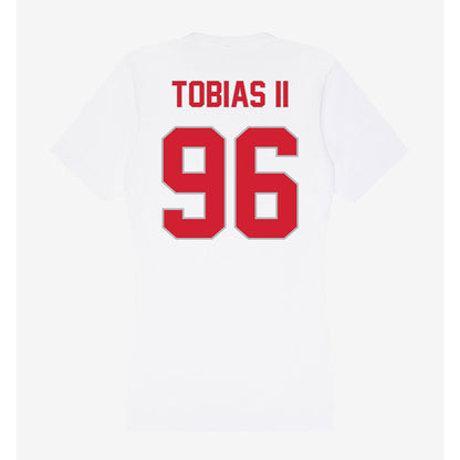Western Kentucky - NCAA Football : Brandon Tobias II - Women's V-Neck T-Shirt-1