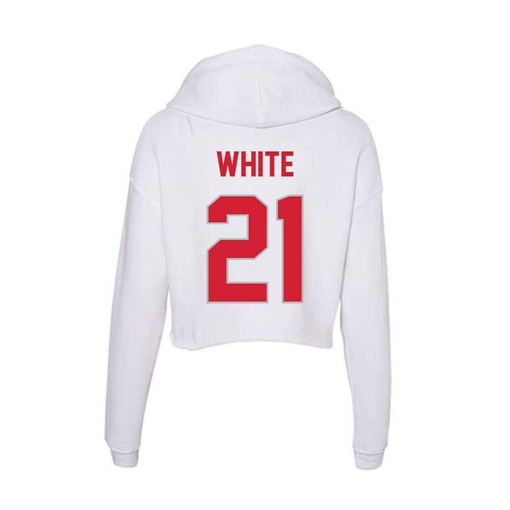 Western Kentucky - NCAA Softball : Kendle White - Women's Crop Fleece Hoodie-1
