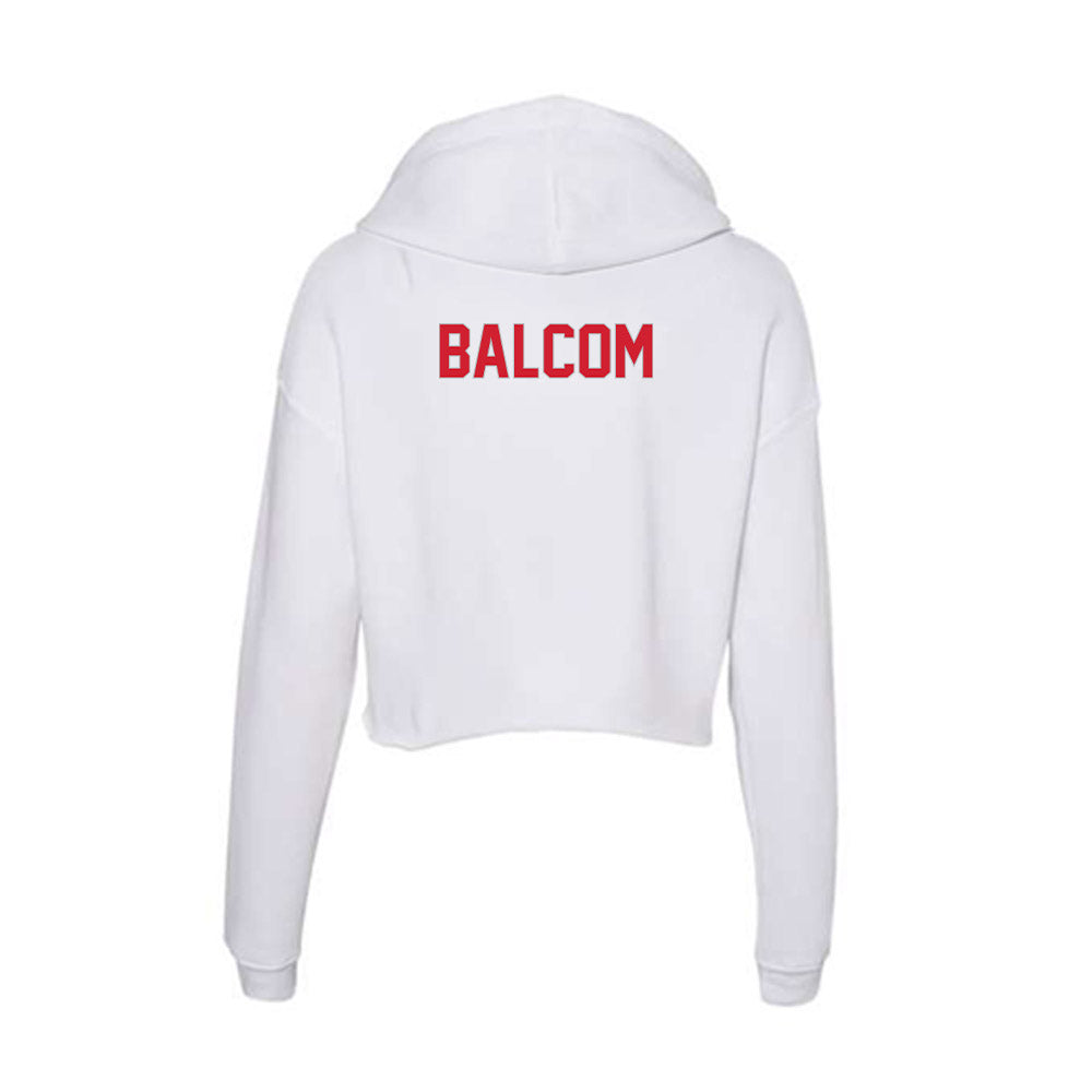 Western Kentucky - NCAA Men's Track & Field : Wade Balcom - Women's Crop Fleece Hoodie-1