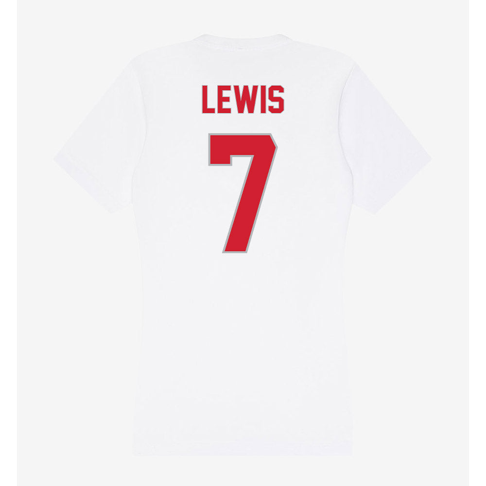 Western Kentucky - NCAA Football : Jaylen Lewis - Women's V-Neck T-Shirt-1
