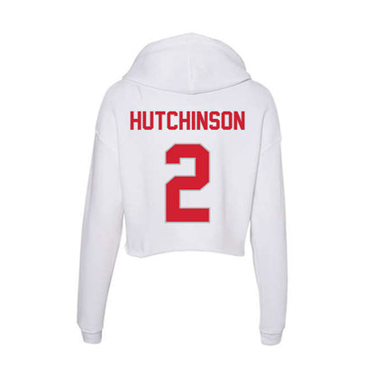 Western Kentucky - NCAA Football : K.D. Hutchinson - Women's Crop Fleece Hoodie-1