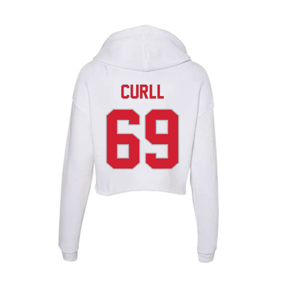 Western Kentucky - NCAA Football : Jordam Curll - Women's Crop Fleece Hoodie-1