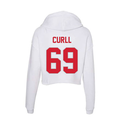 Western Kentucky - NCAA Football : Jordam Curll - Women's Crop Fleece Hoodie-1