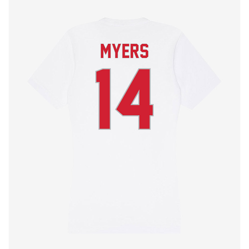 Western Kentucky - NCAA Football : Braxton Myers - Women's V-Neck T-Shirt-1