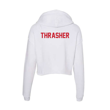 Western Kentucky - NCAA Men's Track & Field : Van Thrasher - Women's Crop Fleece Hoodie-1