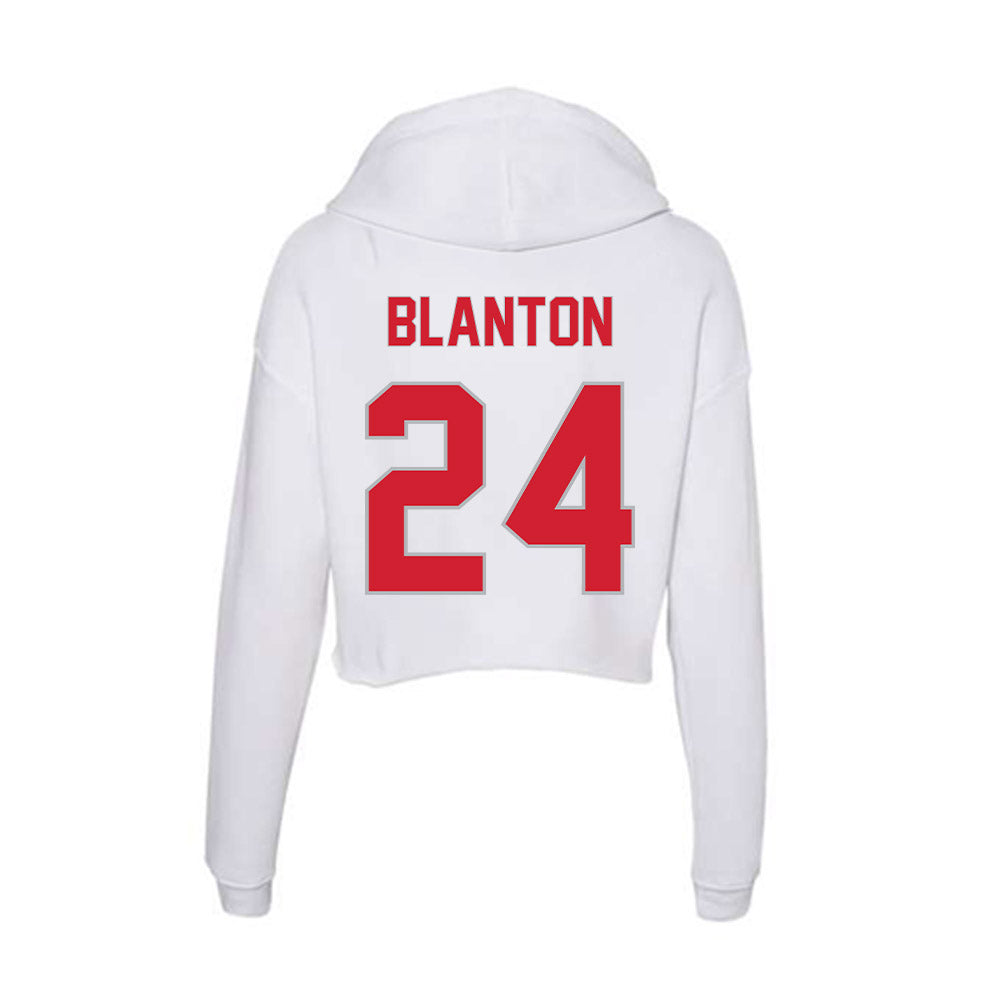 Western Kentucky - NCAA Softball : Jenna Blanton - Women's Crop Fleece Hoodie-1