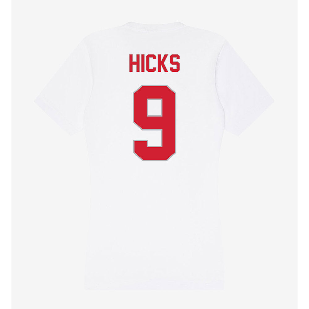 Western Kentucky - NCAA Football : Kalib Hicks - Women's V-Neck T-Shirt-1