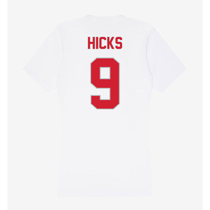 Western Kentucky - NCAA Football : Kalib Hicks - Women's V-Neck T-Shirt-1