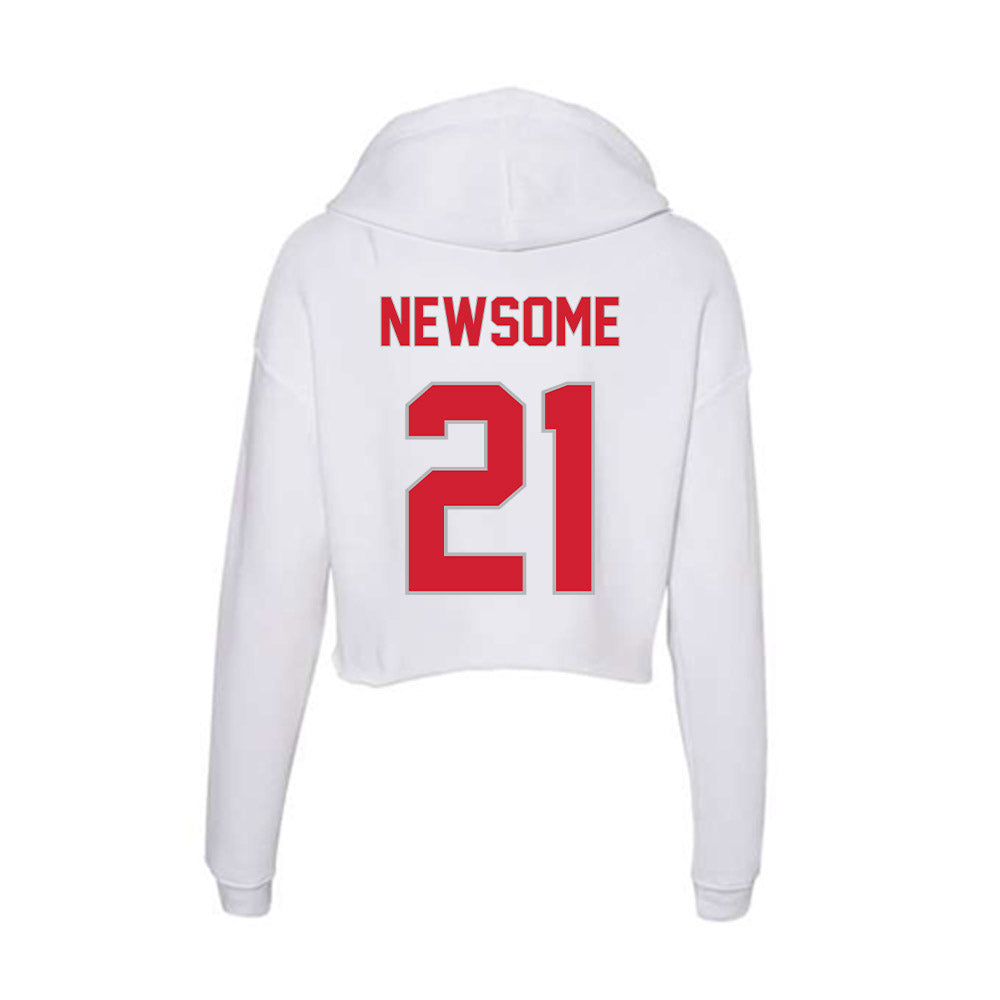 Western Kentucky - NCAA Football : Tony Newsome - Women's Crop Fleece Hoodie-1
