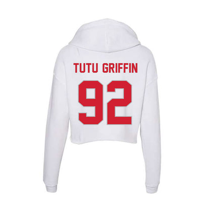 Western Kentucky - NCAA Football : Xavion "Tutu" Griffin - Women's Crop Fleece Hooded Sweatshirt-1