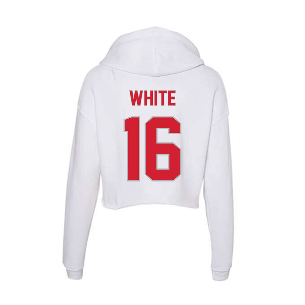 Western Kentucky - NCAA Softball : Annie White - Women's Crop Fleece Hoodie-1