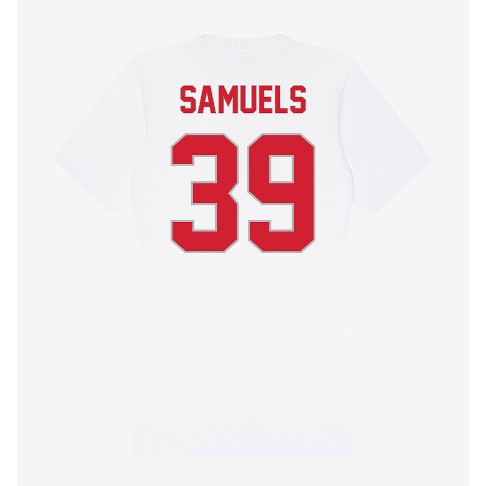 Western Kentucky - NCAA Baseball : Kaine Samuels - Women's V-Neck T-Shirt-1