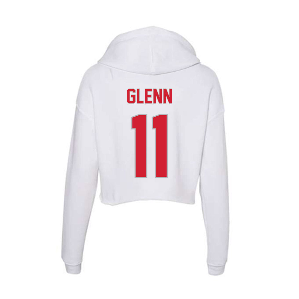 Western Kentucky - NCAA Football : Brock Glenn - Women's Crop Fleece Hoodie-1