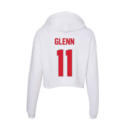 Western Kentucky - NCAA Football : Brock Glenn - Women's Crop Fleece Hoodie-1