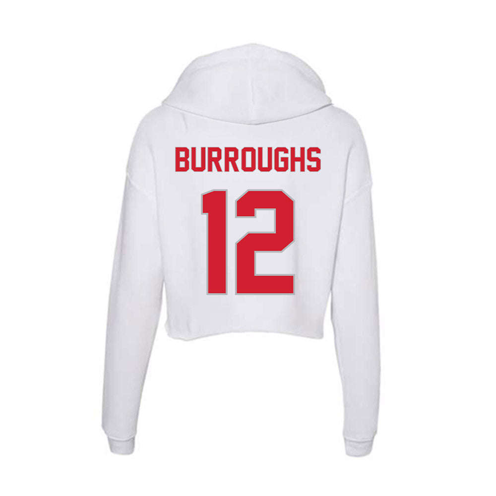 Western Kentucky - NCAA Football : Quincy Burroughs - Women's Crop Fleece Hoodie-1