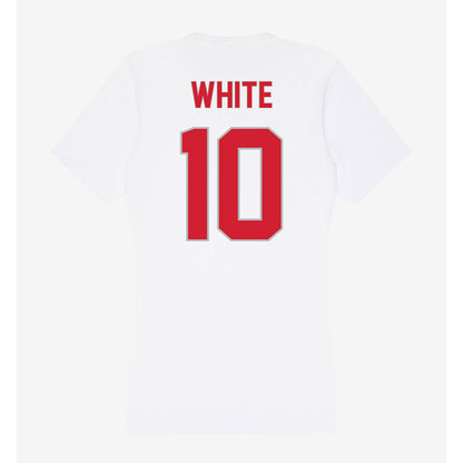 Western Kentucky - NCAA Football : Christian White - Women's V-Neck T-Shirt-1