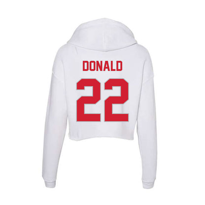 Western Kentucky - NCAA Football : Jordan Donald - Women's Crop Fleece Hoodie-1