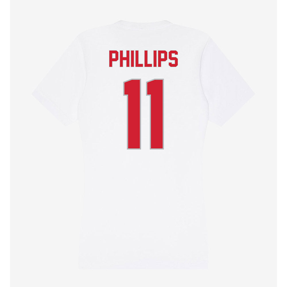 Western Kentucky - NCAA Women's Soccer : Jacey Phillips - Women's V-Neck T-Shirt-1