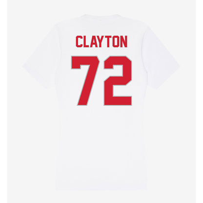 Western Kentucky - NCAA Football : Zach Clayton - Women's V-Neck T-Shirt-1