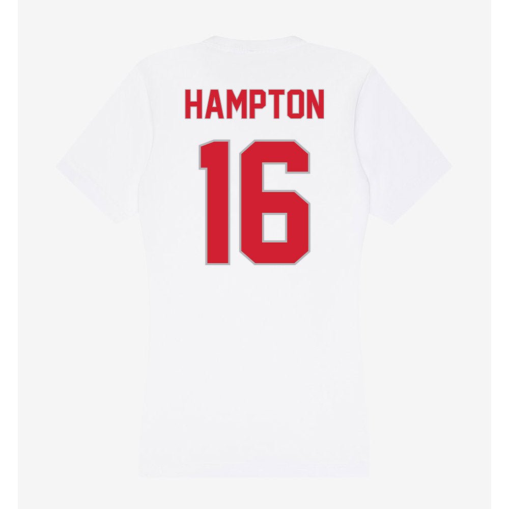 Western Kentucky - NCAA Football : Darius Hampton - Women's V-Neck T-Shirt-1